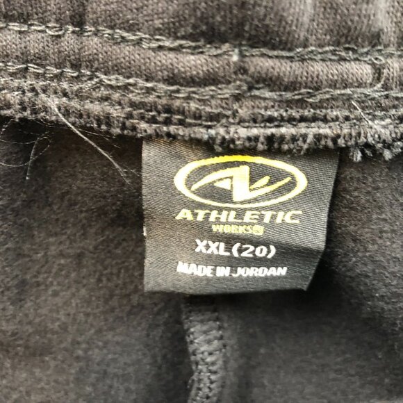NWT Athletic Works Mens Activewear Pants XXL Black Fleece Straight Sweatpants - Picture 3 of 14